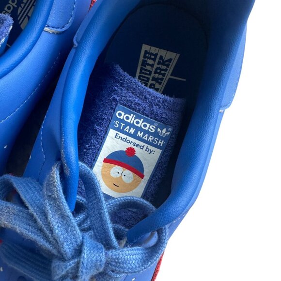 ADIDAS Men's South Park x Stan Smith 'Stan’ Blue Red Sneakers Size 8.5 - Picture 10 of 10